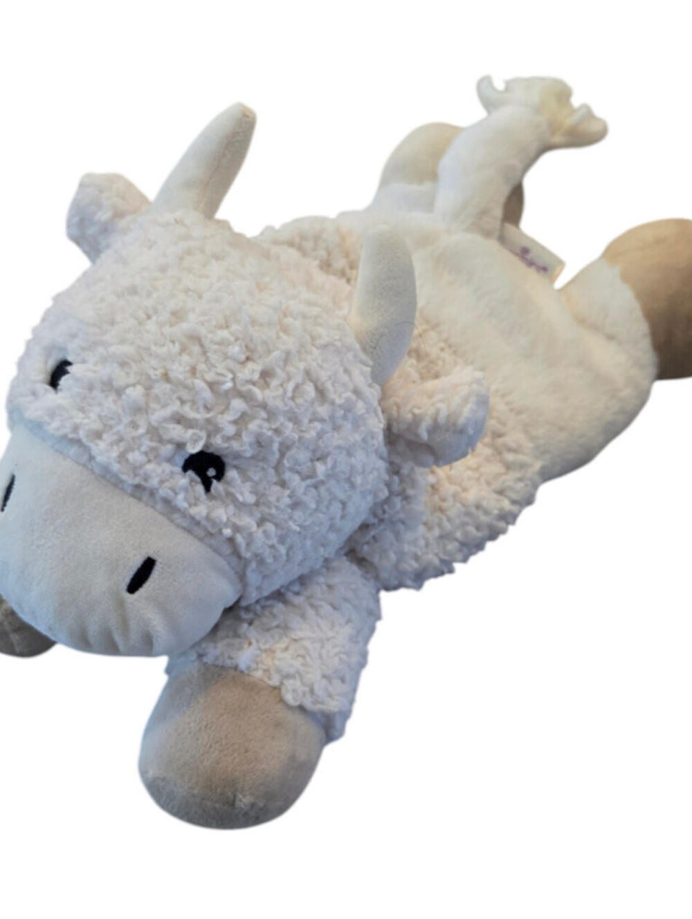 Warmies White Buffalo Plush Heatable Lavender Scented Stuffed Animal